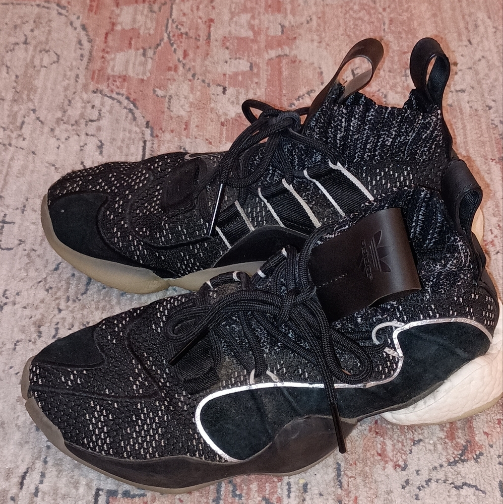 Adidas Crazy BY W X Prime knit Black White Men's size 6.5 Sneakers